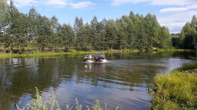 Болотоход БРОНИК Водные испытания Чегдомын
