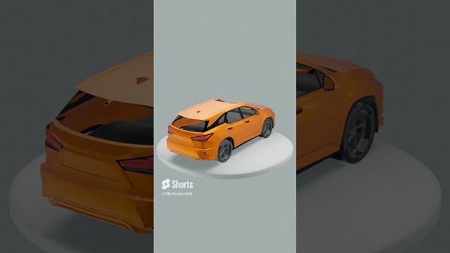 3D Модель Машины  Lexus rx 350 #blender