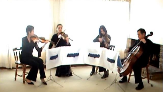 Durban`s Allegro string quartet plays Air on G string by Bach