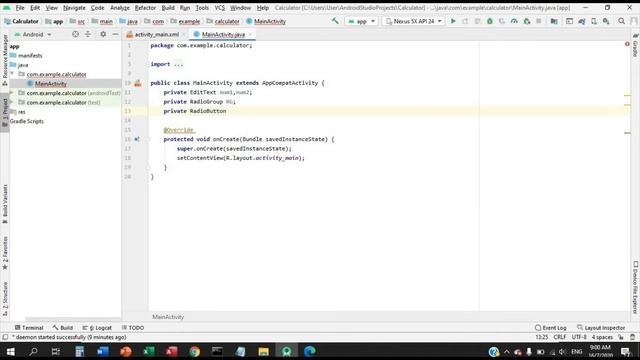 Radio Button in Android Studio
