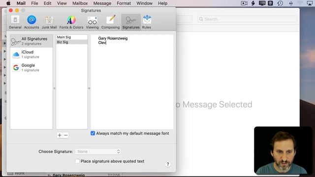 Setting Up Your Mac Mail Signatures (MacMost #1828)