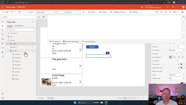 Saving Power Apps Data with the Patch Function