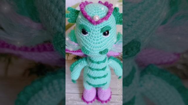 Дракон #драконвязаный #вязаныеигрушки #shorts