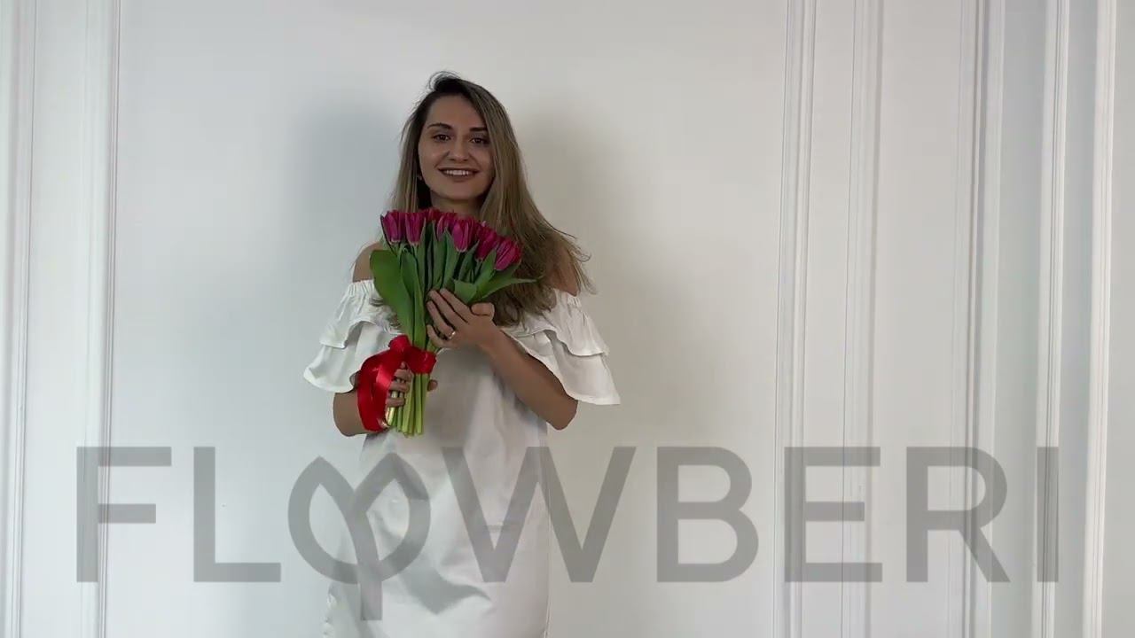 Красные тюльпаны на сайте Flowberi №38