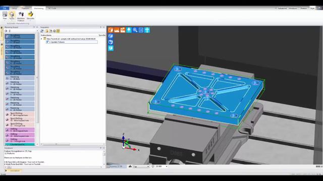 5. Edgecam Test Drive Milling Tutorial - Step 4 - Machining