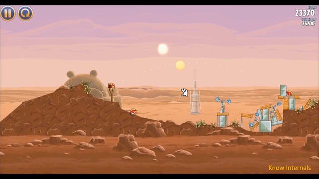 Angry Birds Star Wars Tatooine Level 1-3 Walkthrough HD