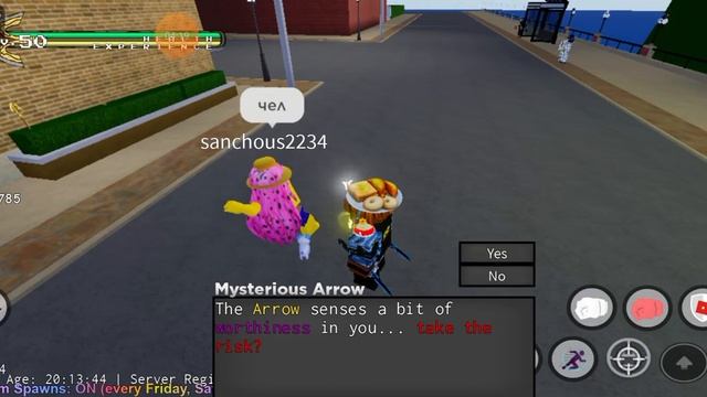 Roblox YBA your bizarre advancer открыл 10 lucky arrow