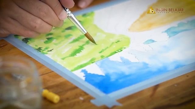 TEASER LUKIS CAT AIR LANDSCAPE BY SISCA