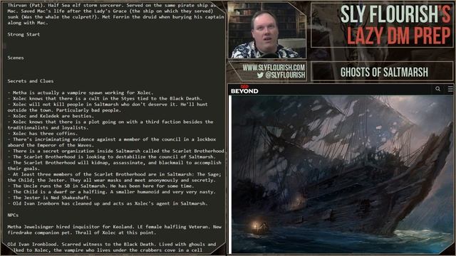 Lazy D&D Prep: Ghosts of Saltmarsh, Salvage Operation pt 1