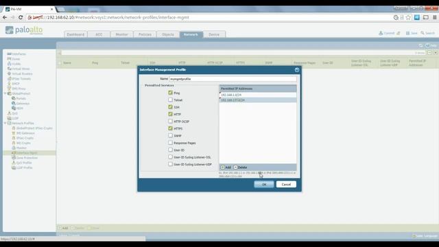 Palo Alto Firewall Initial Network Configuration