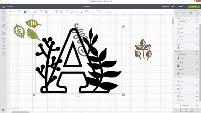 How to design 3D Mandala Letters in Design Space | Cricut 3D SVG Tutorial