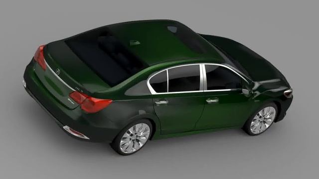 3D Model of  Acura RLX SH AWD 2015 Review