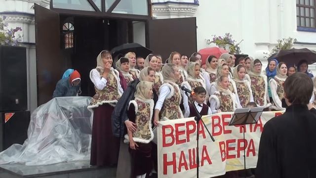 освящение храма Тихвинского Богоявленского монастыря г Цивильск