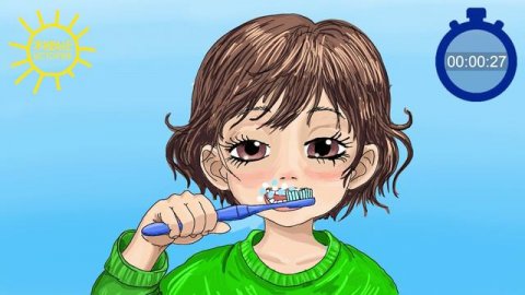 Учимся чистить зубки! Живые истории, вариант №5.