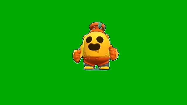 Робоспайк на зелёном фоне |Brawl Stars|