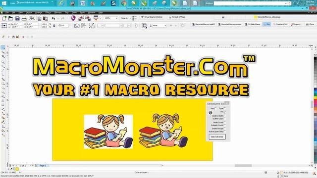 Corel Draw Tips & Tricks Macros And What They Can Do MacroMonster Part 2