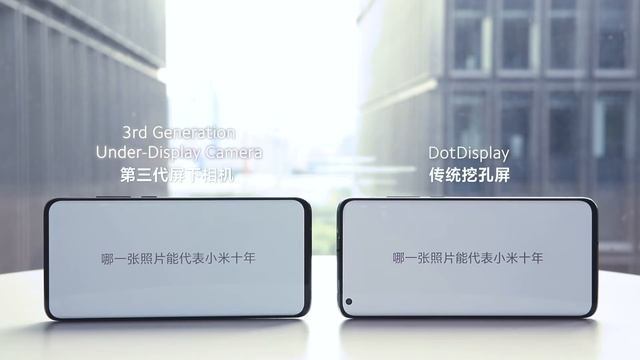 Xiaomi's 3rd Generation Under-Display Camera