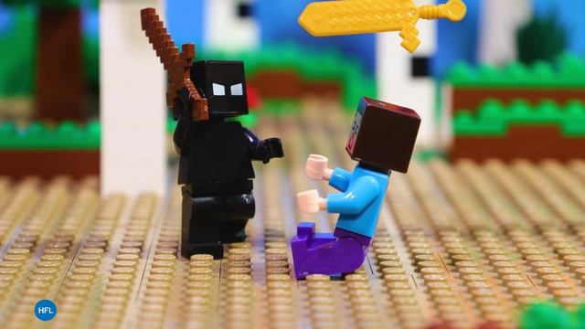 Monster School: Herobrine VS Null - Alex and Steve Life | Lego Stop Motion | Minecraft Animation