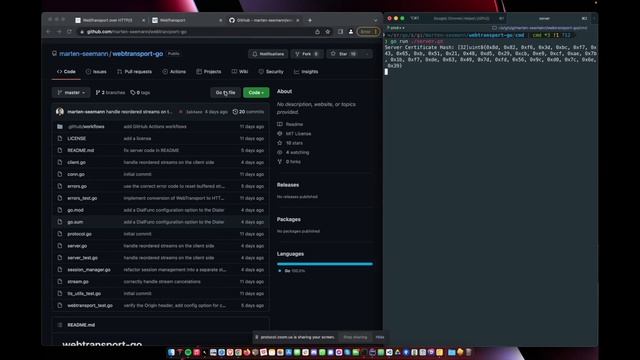 [libp2p Stewards] EngRes Demo - April 2022 - Using WebTransport to connect Browsers to libp2p
