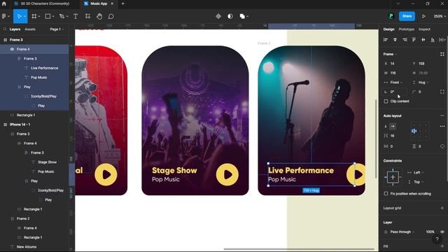 Music App UI Design in Figma - UI Design Speed
