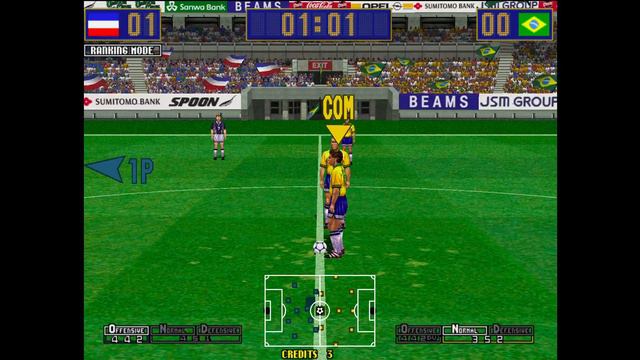 Yugoslavia Playthrough - 15 goals - Virtua Striker 2 '99