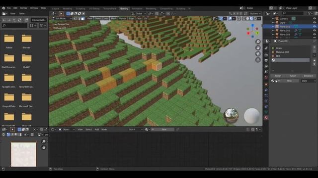 How to make Minecraft Landscapes in Blender | For Beginners