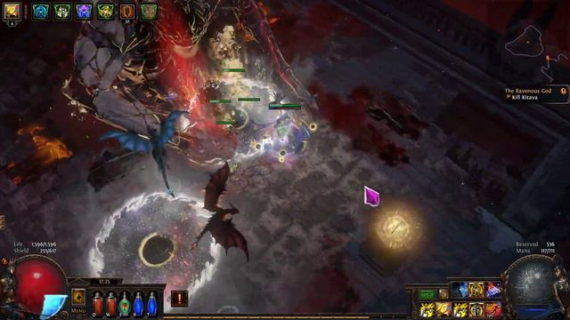PoE 3.19 - SSF - Hierophant HFT + Vortex Build Act 5 Kitava Kill