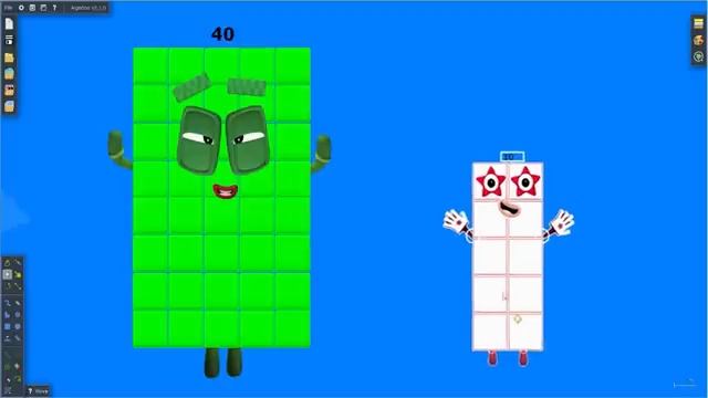 Numberblocks ColourBlocks Alphabet Lore But its Reverse! Puzzle Tetris Game SPACE by Algodoo