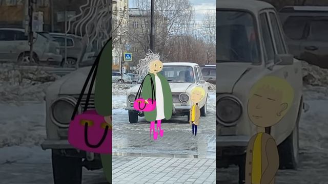 Бабка Аллка, её легендарное авто и Леха были замечены на улицах Срандручильнинска
