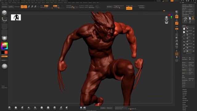Sketching in Zbrush timelapse #1