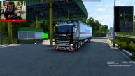 Euro Truck Simulator 2, Мощная Scania V8 770 S, gameplay.