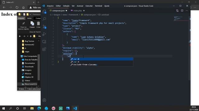 #1 PHP - Criando Estrutura do Framework
