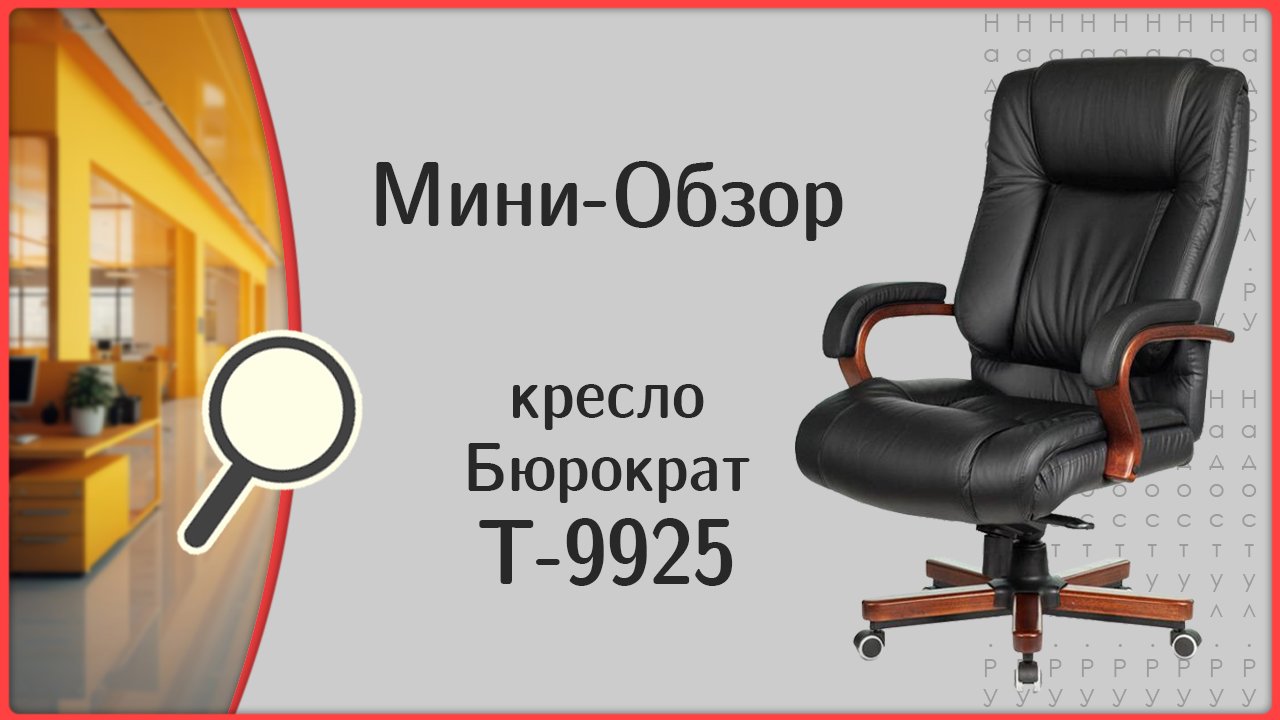 Кресло Бюрократ T-9925, обзор