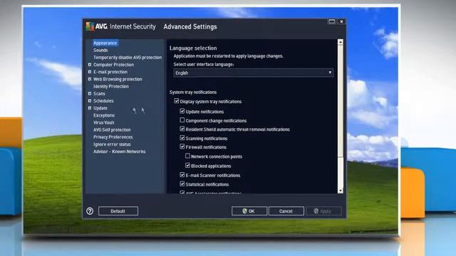 AVG® Internet Security 2013 Update error "Invalid update control CTF file" in Windows® XP