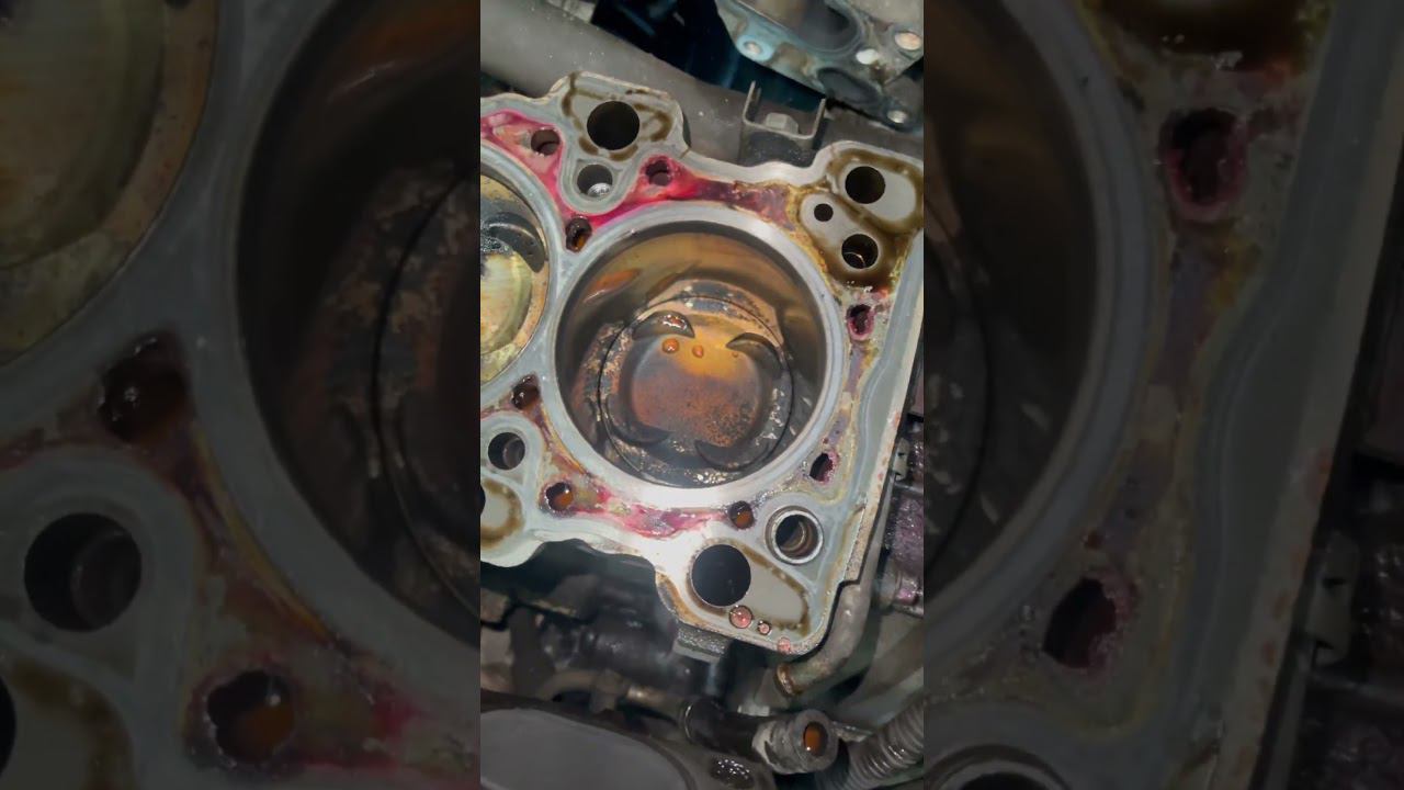 Турбо детон. Развалилась свеча. Развалился клапан. Обидно. #fail #car #service #mitsubishi #airtrek