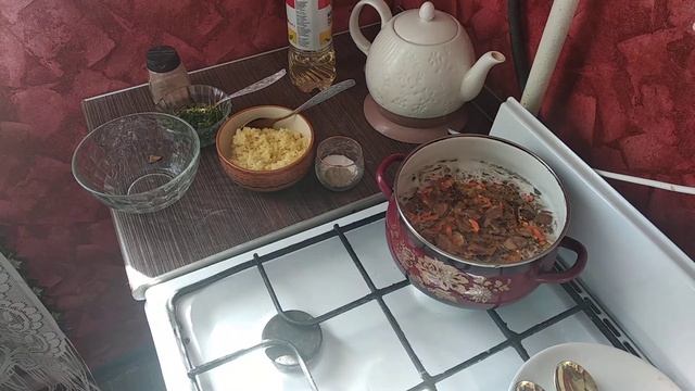 Грибной суп - приготовление.