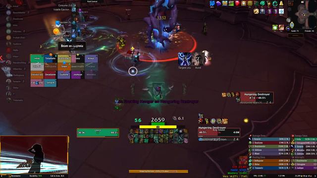 Castle Nathria Hungering Destroyer Normal 😍 Brewmaster Monk Tank PoV 😍 Digital Dream