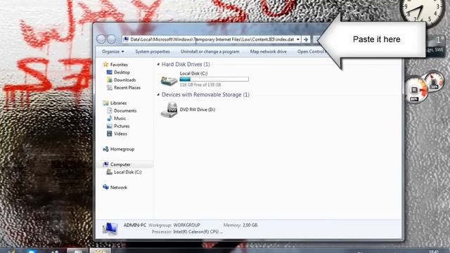How to remove everything in Super winspy index dat