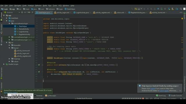 Tutorial Login SQLite Android