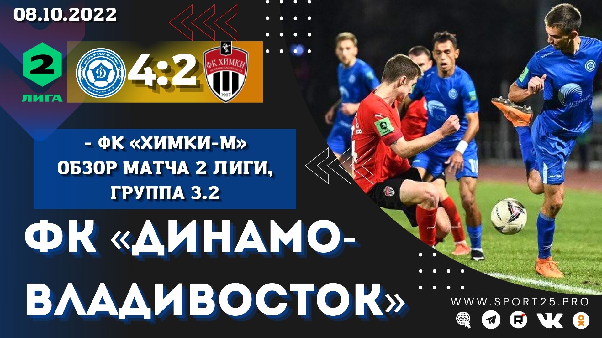 «Динамо-Владивосток» и «Химки-М». Лучшие моменты матча на «Динамо» / г. Владивосток, 8.10.2022