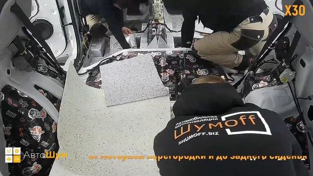 Шумоизоляция пола с арками Hyundai Creta в уровне Премиум. Автошум.