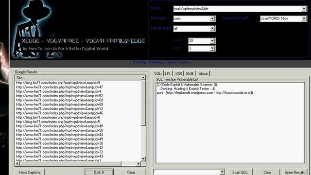 How to find SQL Injection Vulnerable Websites bLackW0rm
