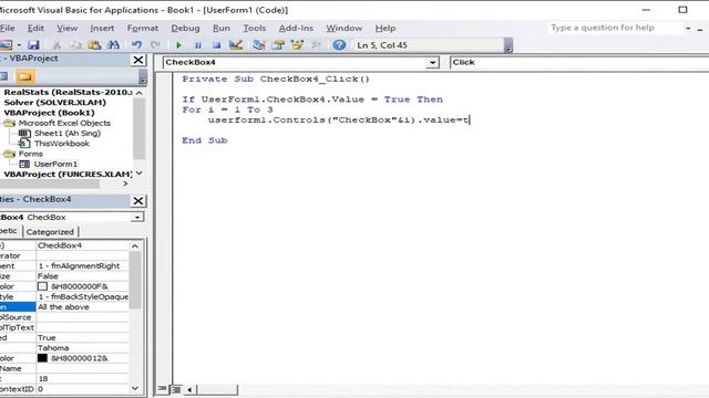 Excel VBA - Check and uncheck all Check Boxes with one click