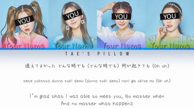 HAPPY HAPPY - YOUR GIRL GROUP (COLOR CODED LYRICS) [JAP/ROM/ENG] {4 MEMBER VER.}