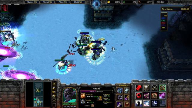 X Hero Siege - Huntress Champion | Custom Map Warcraft 3 Frozen Throne