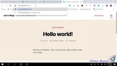 Virtual wordpress using could servers