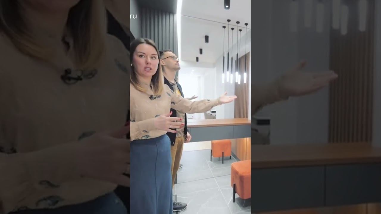 Реечная перегородка для зонирования прихожей