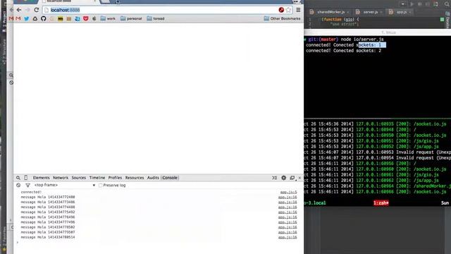 Enclosing socket.io Websocket server inside a HTML5 SharedWorker