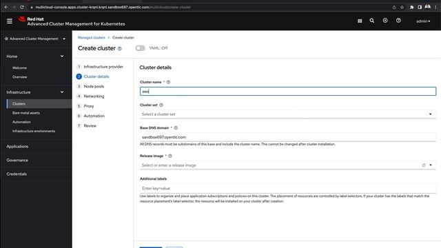 RHACM: Cluster Lifecycle
