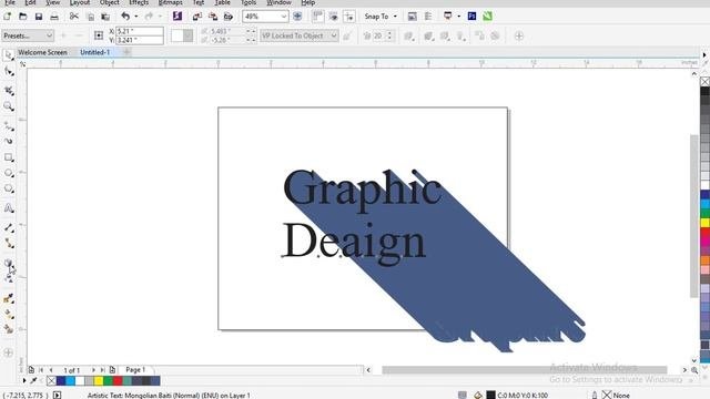 Long Shadow Effect in CorelDRAW By Bnarts